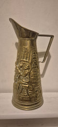 Embossed Brass Coal Jug