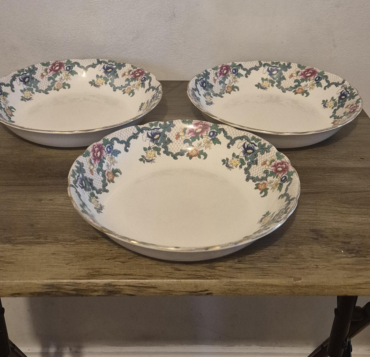 Royal Cauldon Victoria Dessert Bowls, set of 3